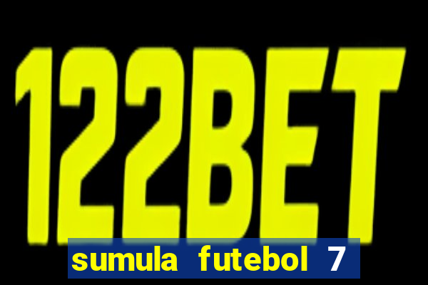 sumula futebol 7 society excel